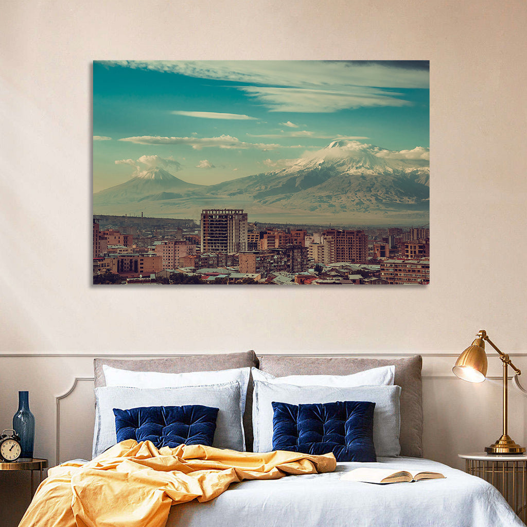 Yerevan Skyline with Mount Ararat Wall Art