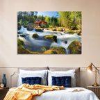 Salzburg Stream with Watermill Wall Art