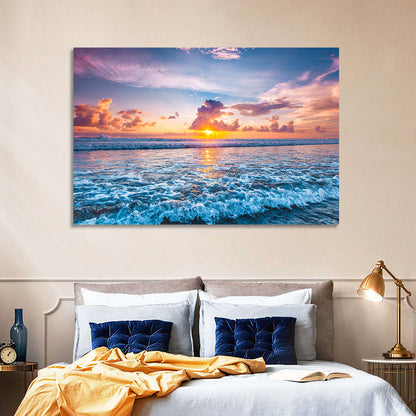 Splashing Ocean Wave Wall Art