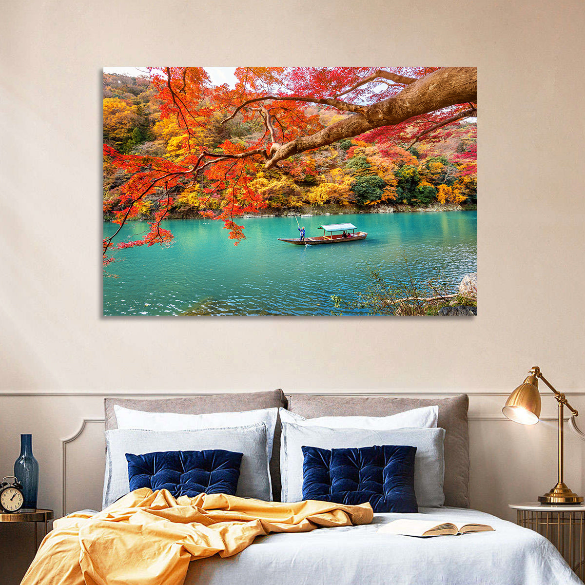 Hozugawa River, Kyoto Wall Art in a room, landscape