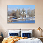 St Naum Ohridski Church by Lake Wall Art