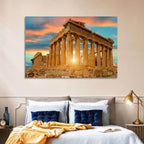 Parthenon at Sunset Wall Art