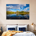 Boise River Rainbow Reflection Wall Art