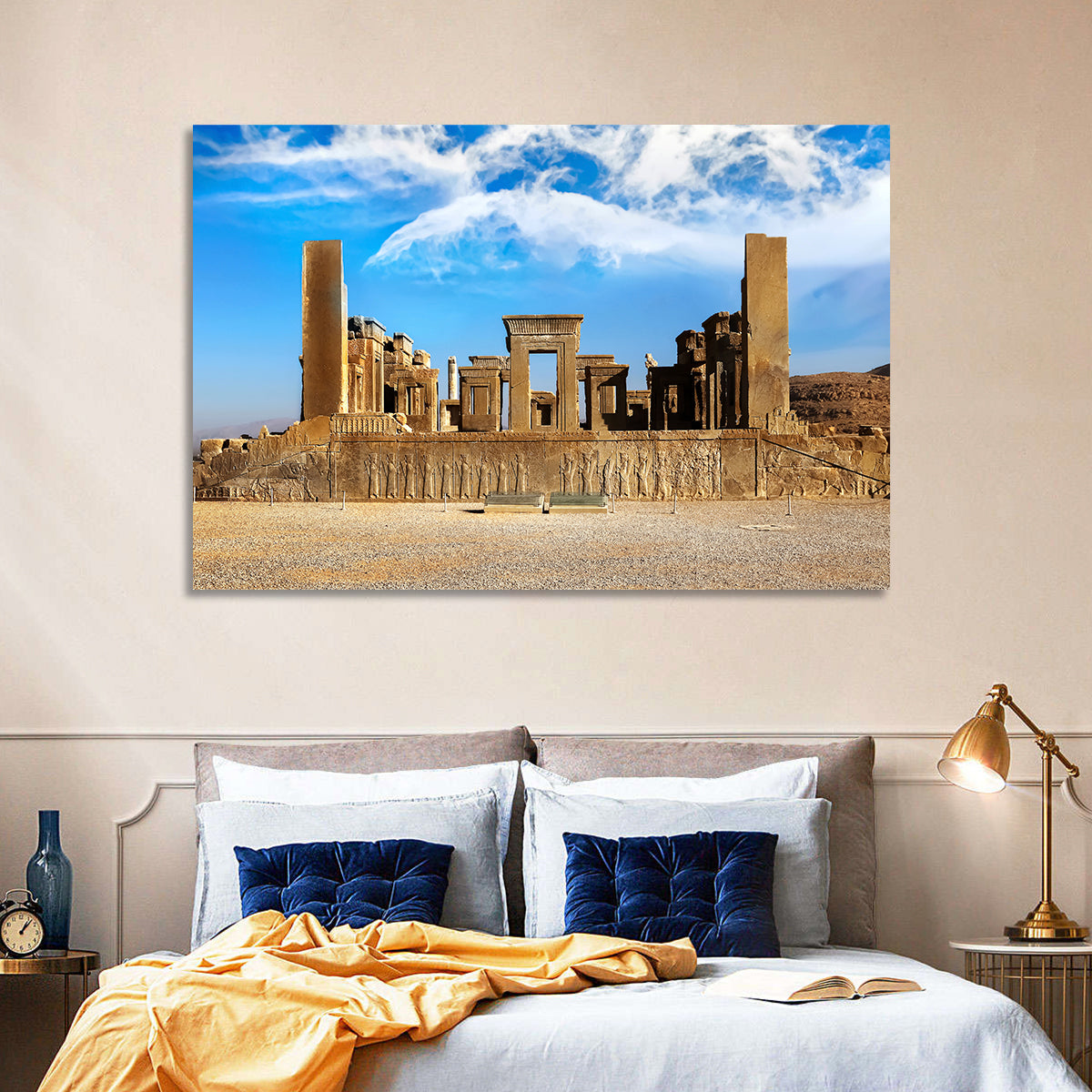 Tachara Palace, Persepolis Wall Art in a room, landscape
