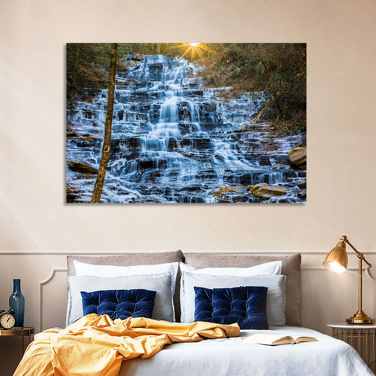 Minnehaha Falls Winter Cascade Wall Art