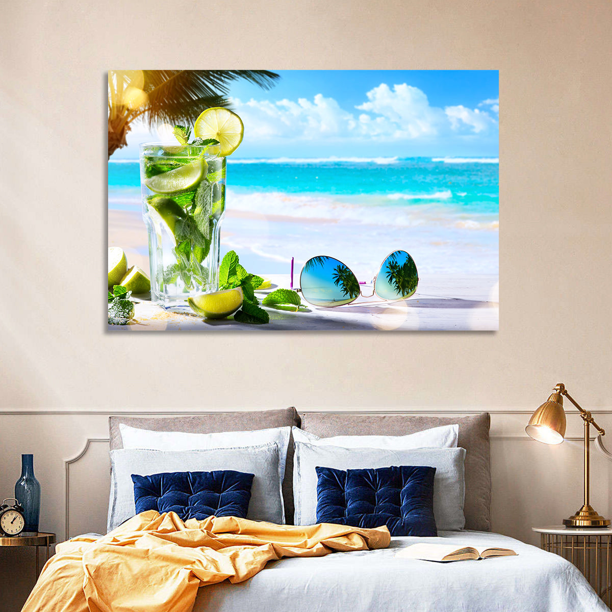 Mojito Beach Scene Wall Art