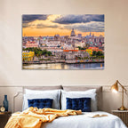 Havana Waterfront at Sunset Wall Art