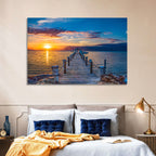 Islamorada Pier at Golden Hour Wall Art
