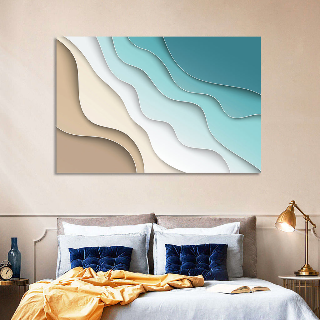Aerial Beach Layers Wall Art