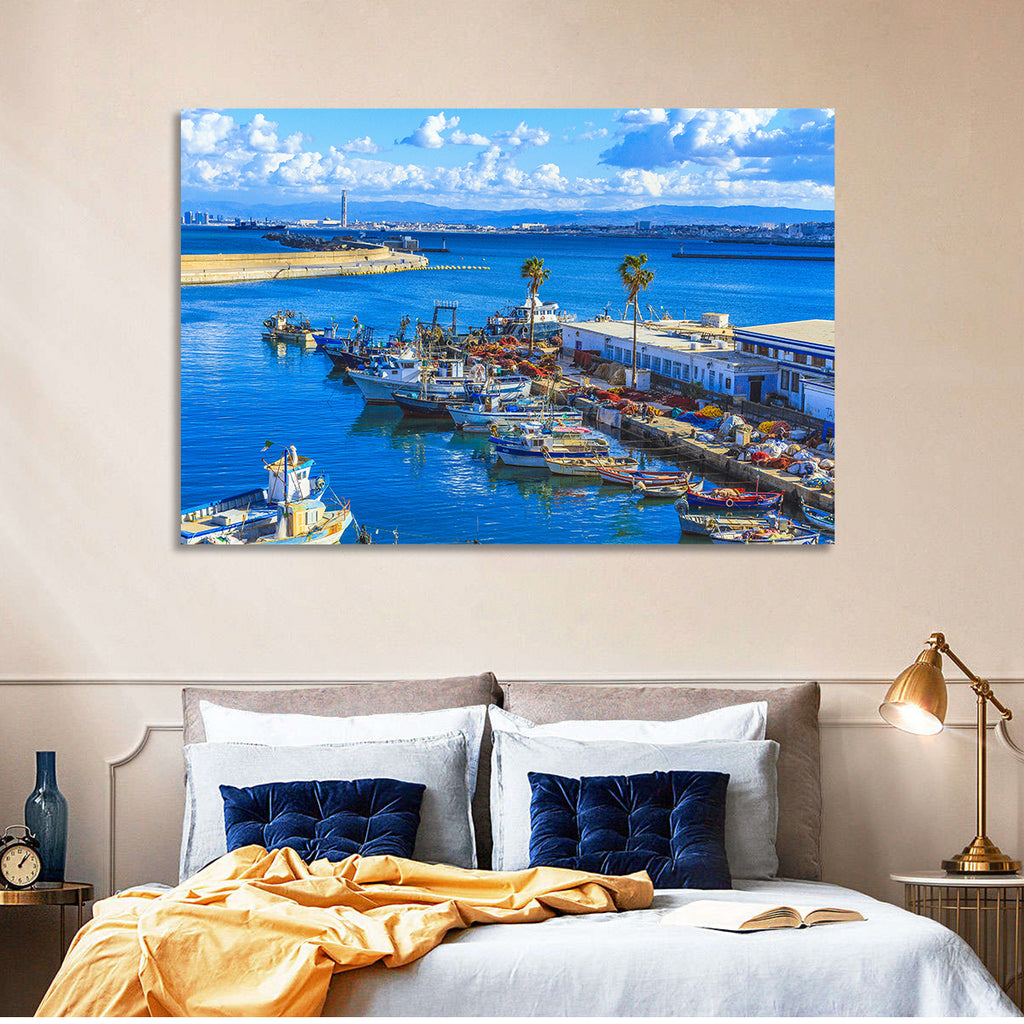 Sfax Fishing Harbor Wall Art
