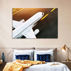 Commercial Airplane Taking Off Wall Art