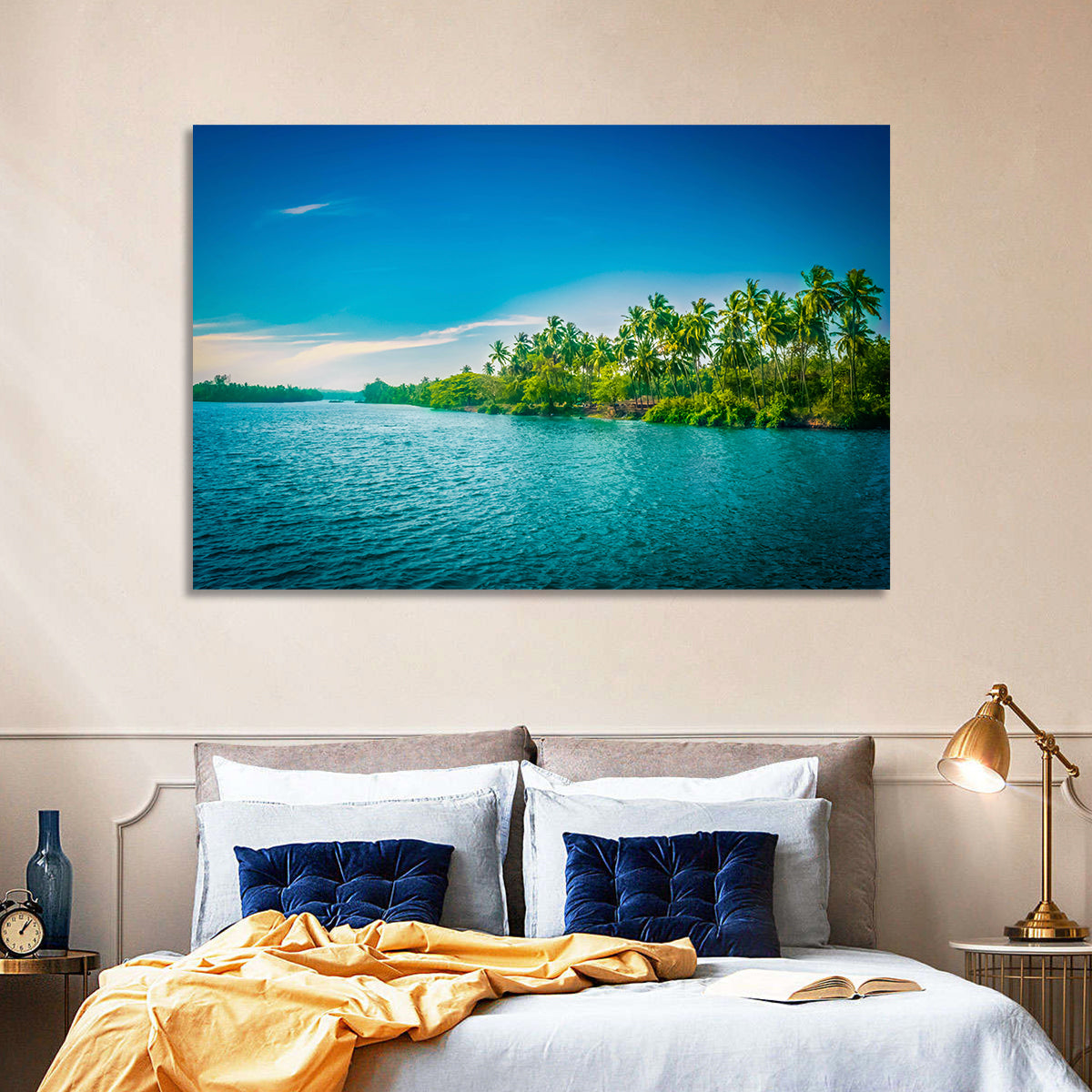 Tropical River in India Wall Art