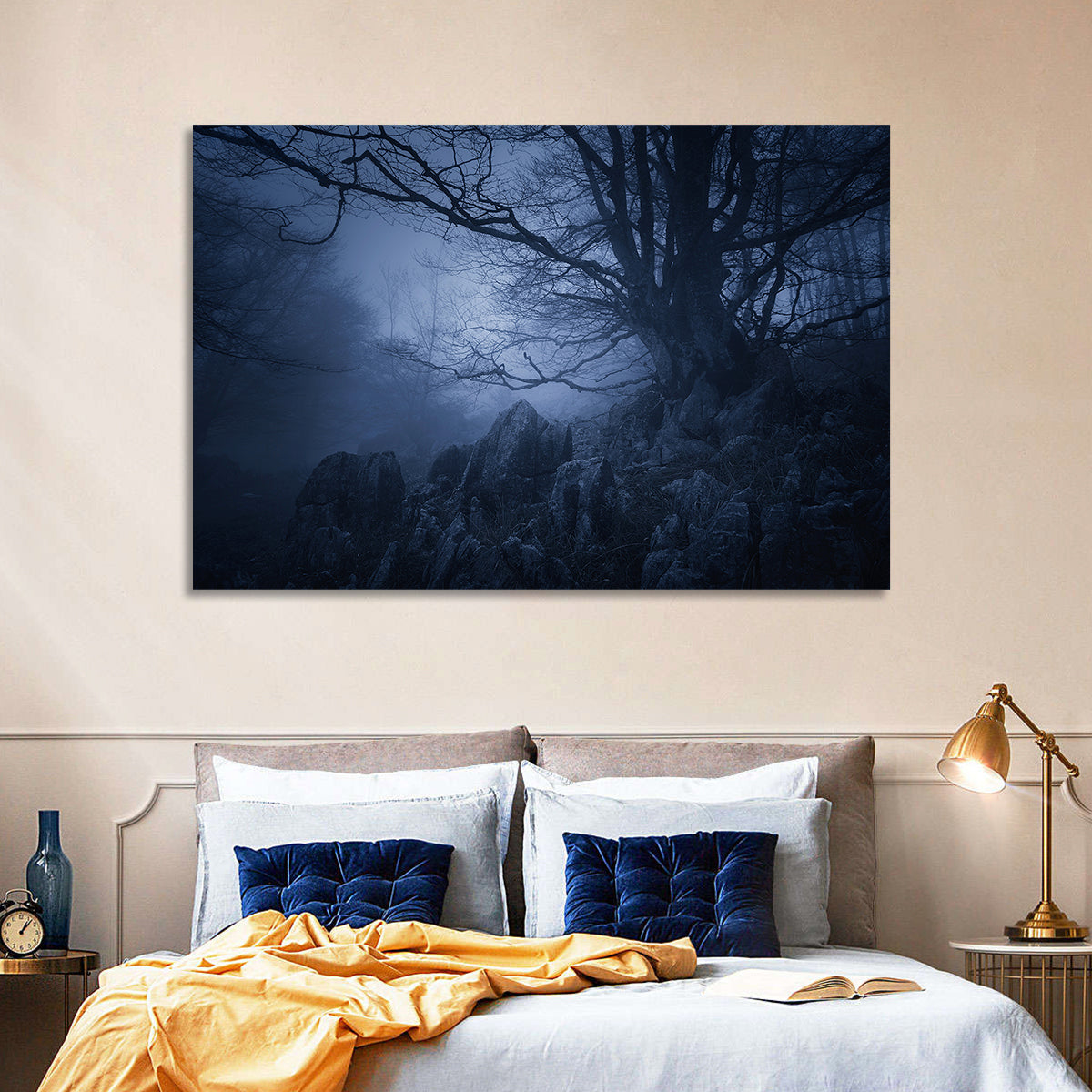 Gnarled Tree at Twilight Wall Art
