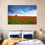 Red Poppy Field Wall Art