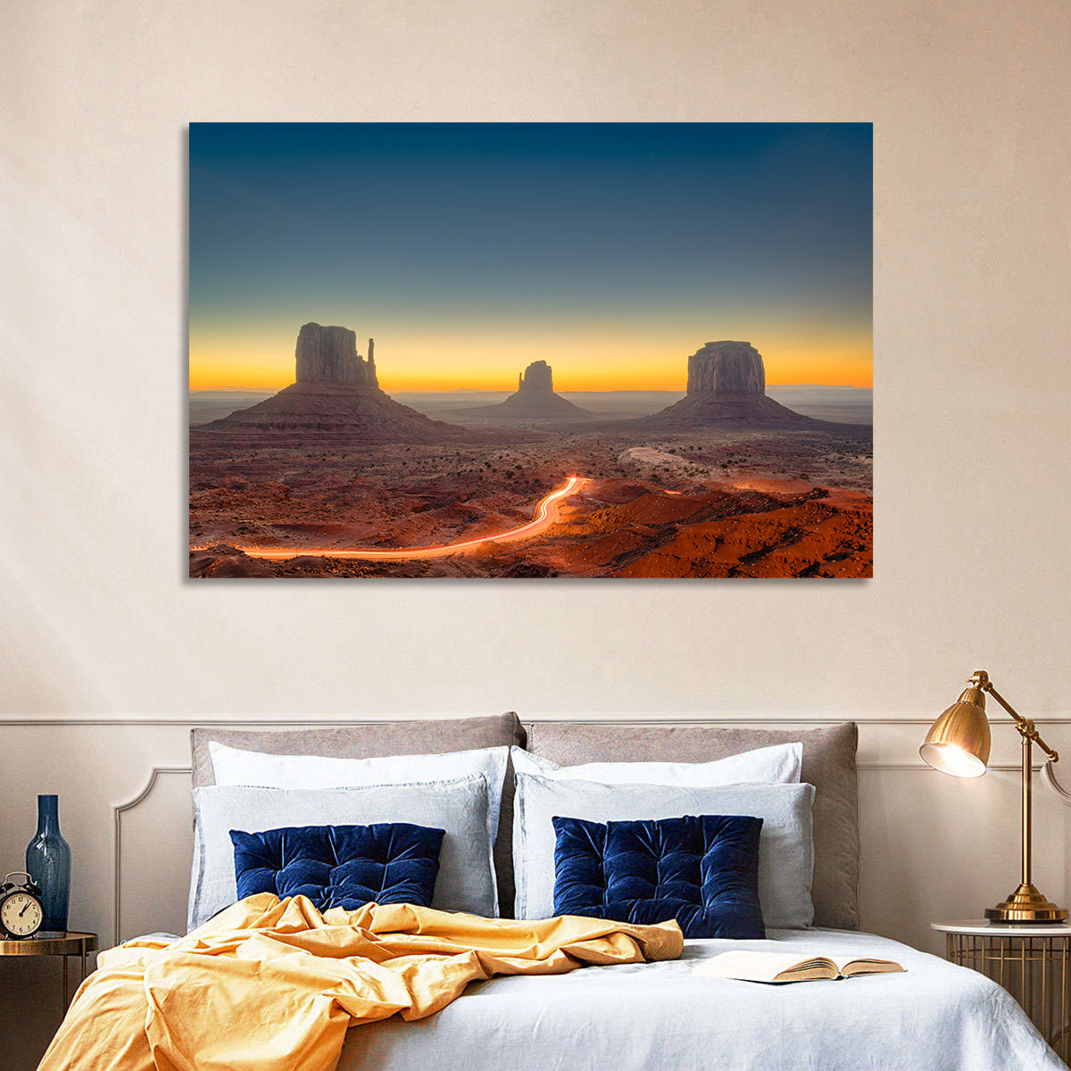 Monument Valley Golden Horizon Wall Art