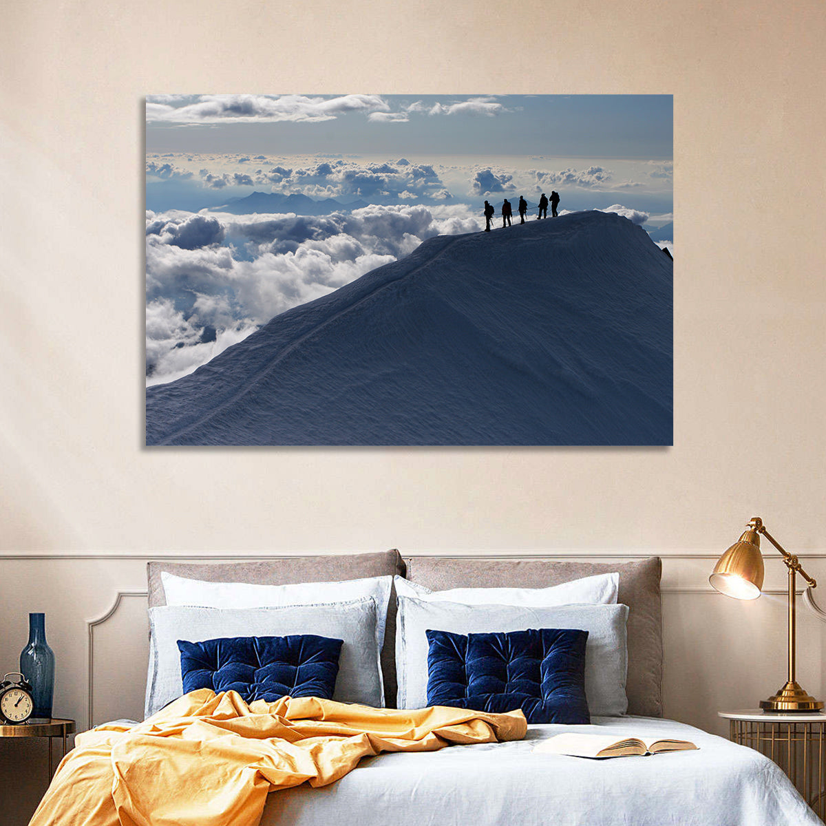 Above the Clouds Wall Art in a room, landscape
