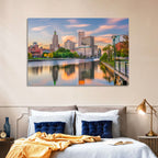 Providence Golden Hour Skyline Wall Art