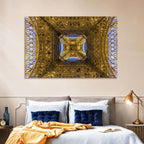 Eiffel Tower Lattice at Dusk Wall Art