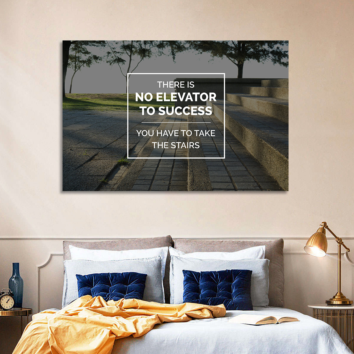 There Is No Elevator to Success Wall Art