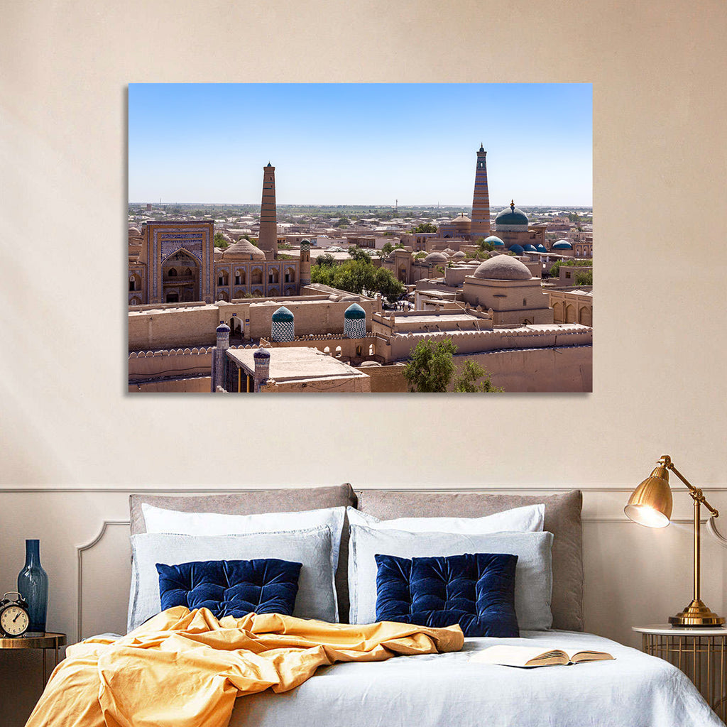 Khodja Mosque Minarets, Khiva Wall Art