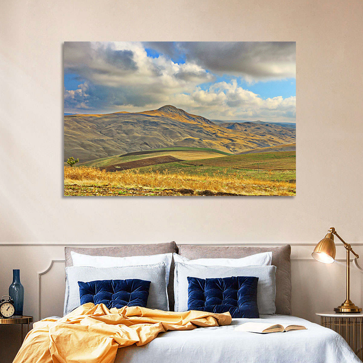 Shamakhi Valley Harvest Fields Wall Art