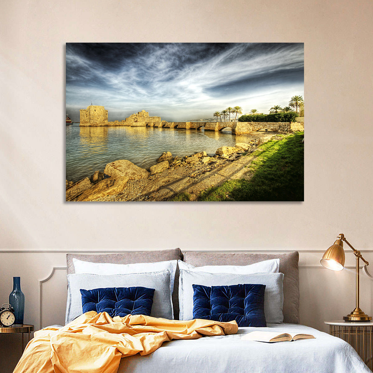 Sidon Sea Castle Wall Art