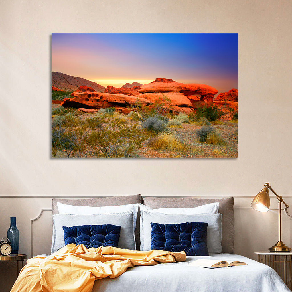 Red Rock Canyon Sunset Wall Art