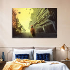 Child Walking Toward Light Wall Art