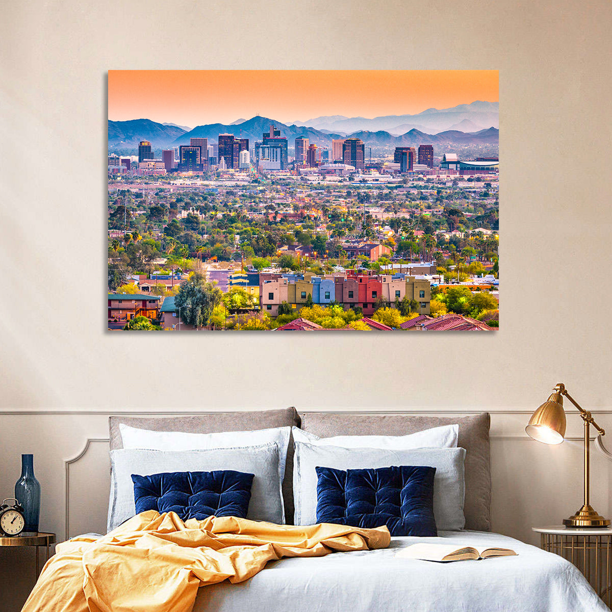 Phoenix Golden Hour Cityscape Wall Art