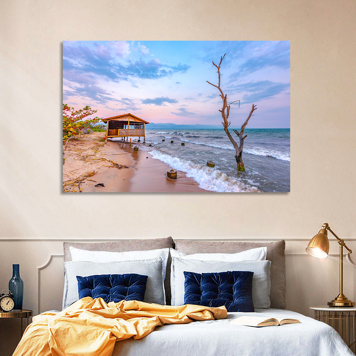 Tanganyika Shoreline at Dusk Wall Art