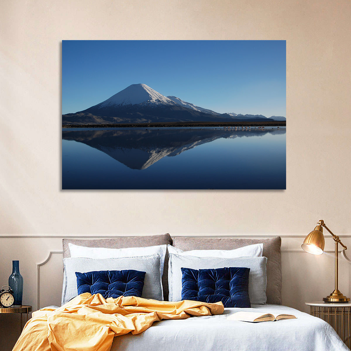 Chungara Lake Reflection Wall Art