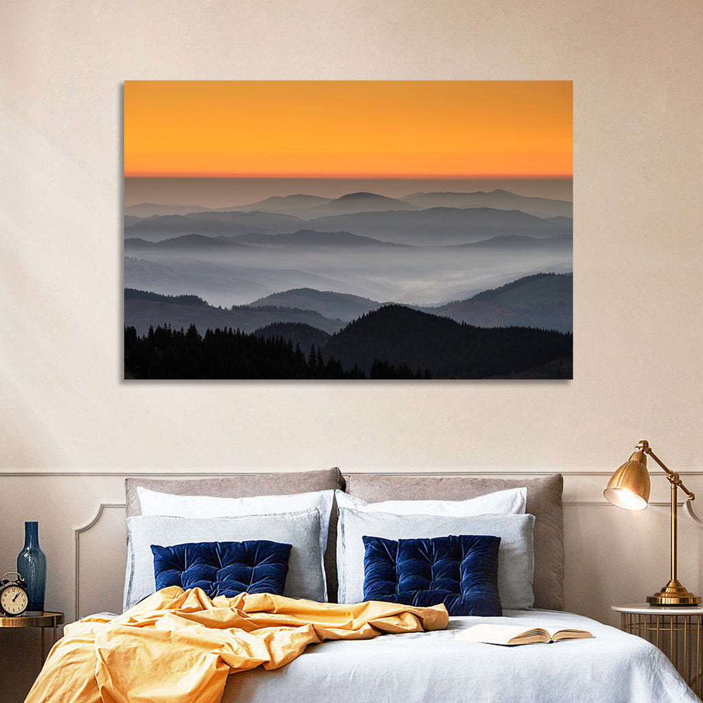 Rarau Mountains Sunrise Wall Art