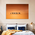 Sahara Camel Caravan Wall Art