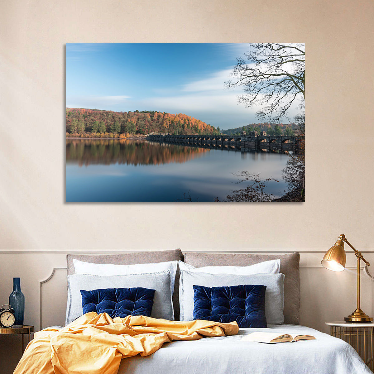 Tranquil Lake Vyrnwy Wall Art