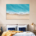 Top-down Turquoise Beachscape Wall Art