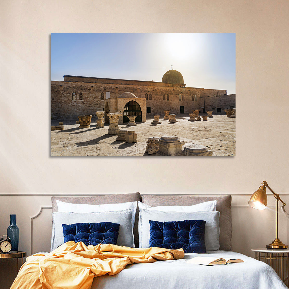 Al-aqsa Mosque Courtyard Wall Art in a room, landscape