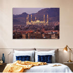 Al-saleh Mosque at Dusk Wall Art