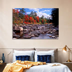 New Hampshire Autumn Stream Wall Art