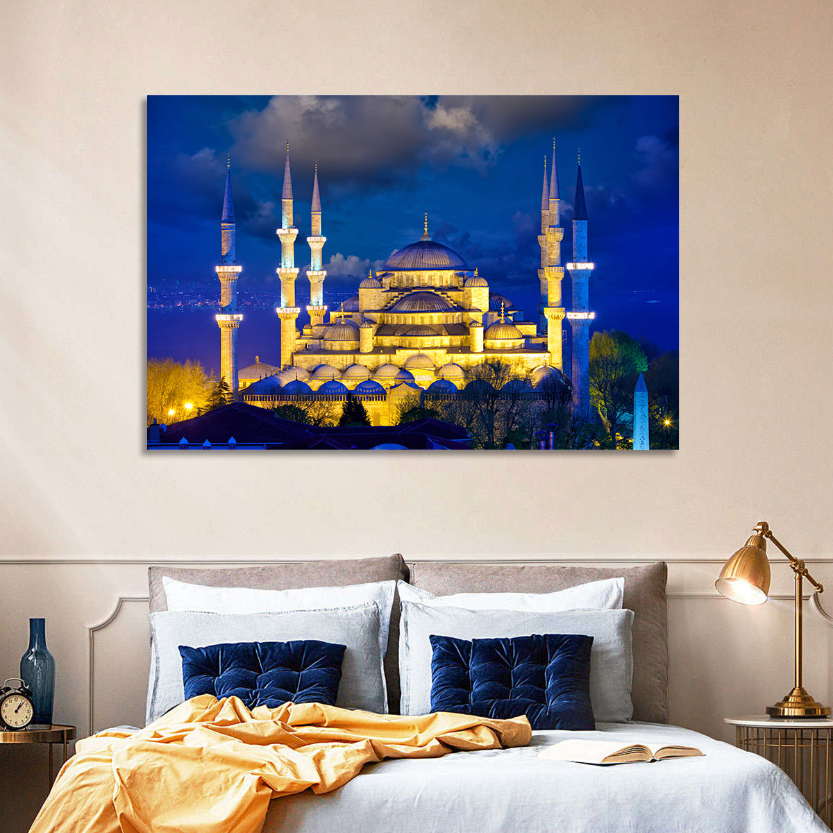 Sultanahmet Camii at Twilight Wall Art