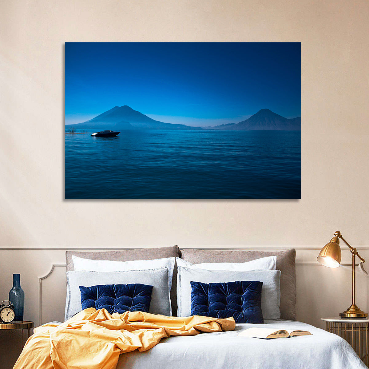 Boat At Lake Atitlan Wall Art