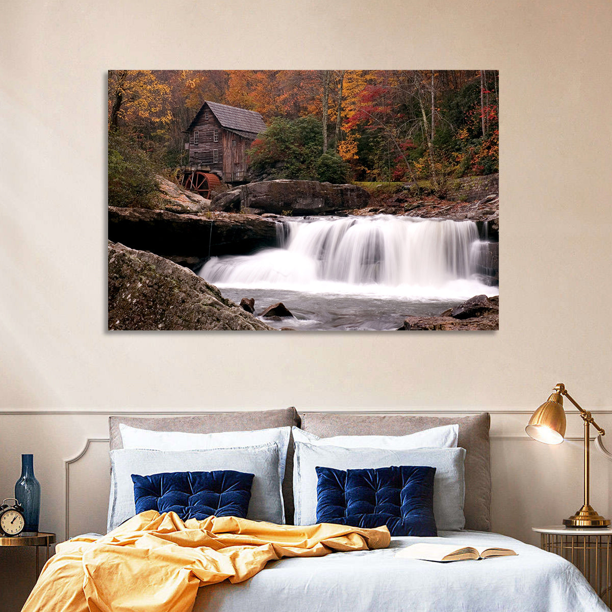 Glade Creek Grist Mill, West Virginia Wall Art in a room, landscape