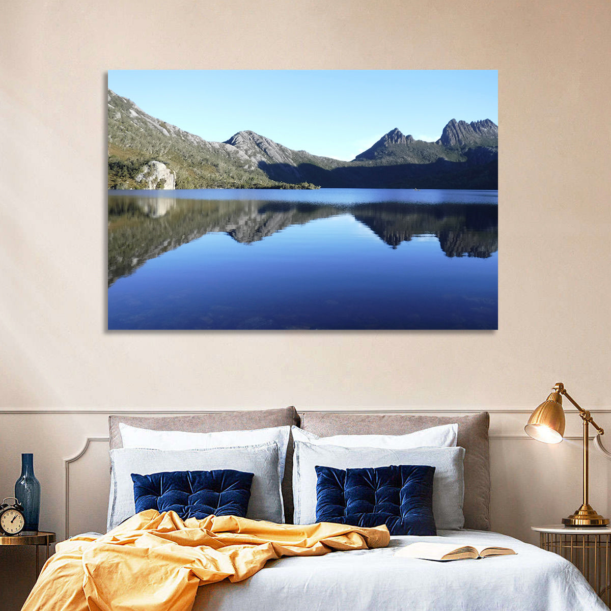 Dove Lake, Cradle Mountain Wall Art in a room, landscape