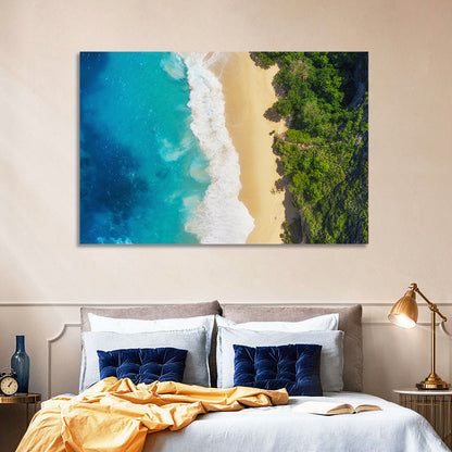 Aerial Sea Beach Wall Art