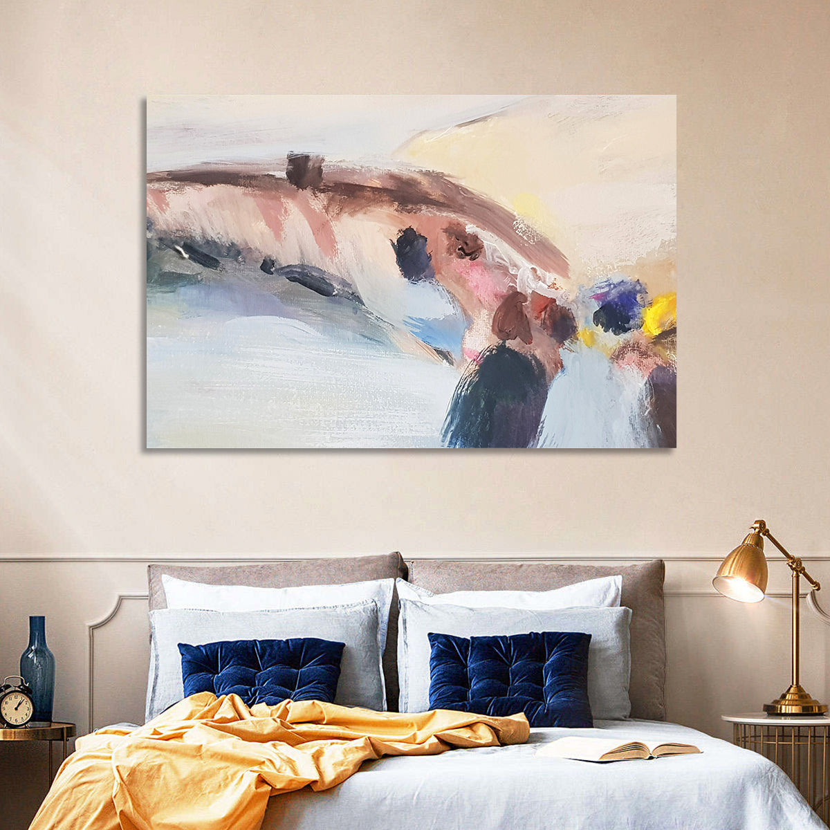 Abstract Mountain Waterfall Wall Art