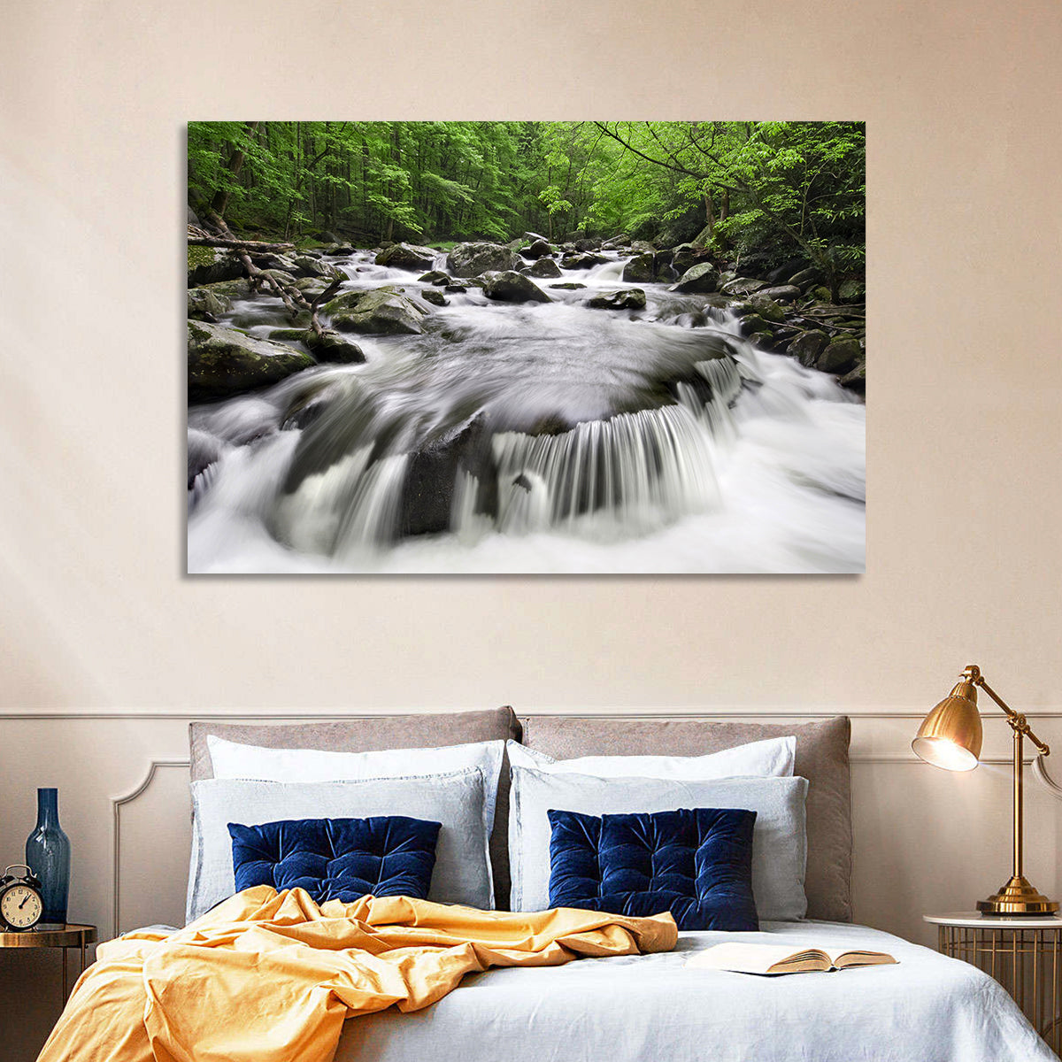 Smoky Mountains Cascading Stream Wall Art