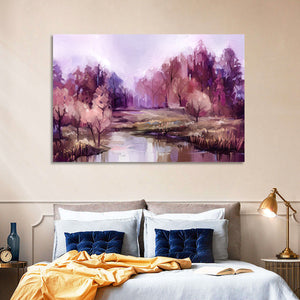 Watercolor Autumn Forest Wall Art