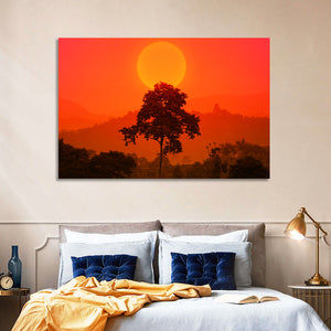 African Summer Sunset Wall Art