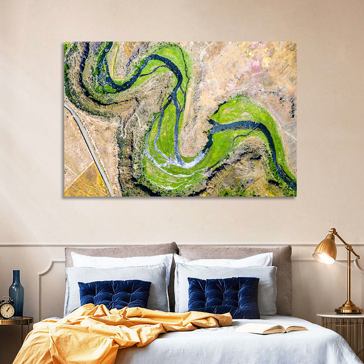 Kasagh River Valley Aerial Wall Art