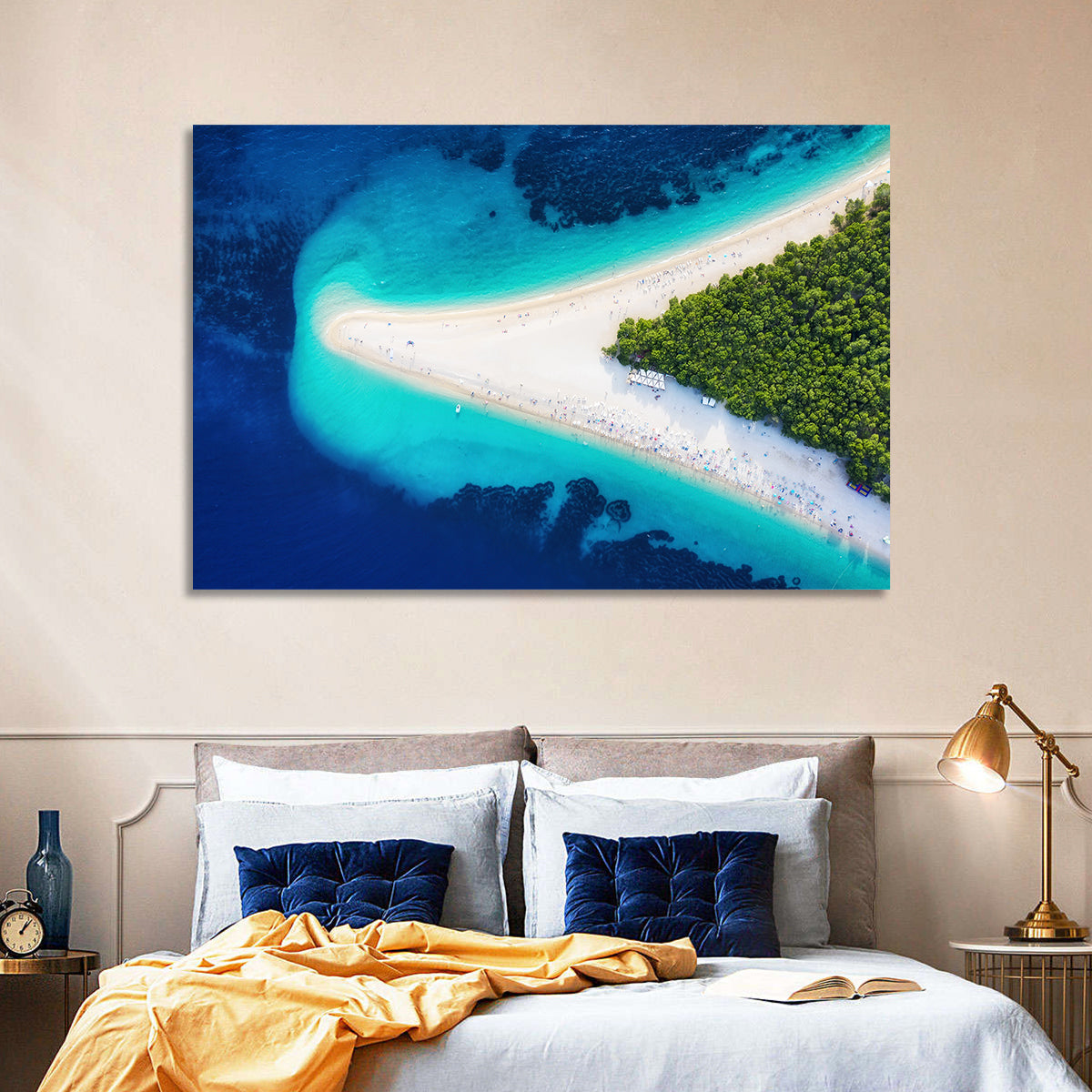 Zlatni Rat Beach Aerial Coast Wall Art