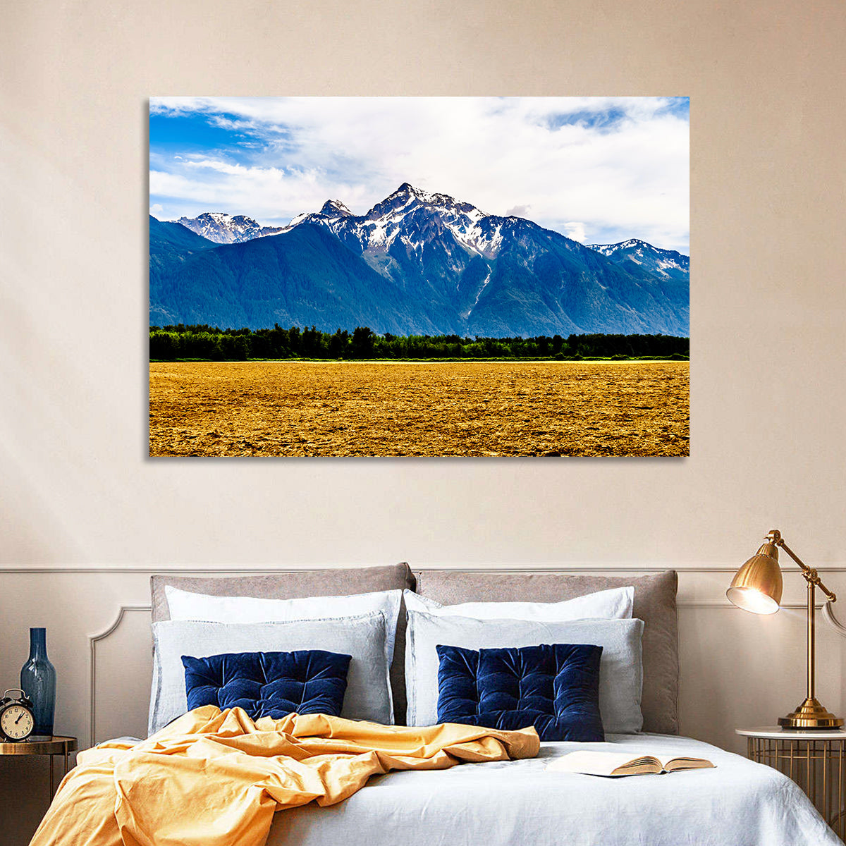 Cheam Mountain Peak Wall Art in a room, landscape